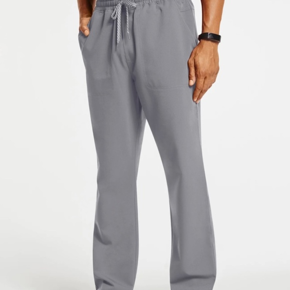 Jaanuu Men’s Classic‎ Straight Leg Grey Pants Size M NWT